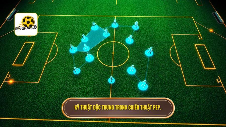 3. Kỹ thuật đặc trưng trong chiến thuật Pep.