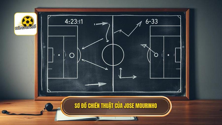 Các sơ đồ chiến thuật Jose Mourinho thường xuyên sử dụng