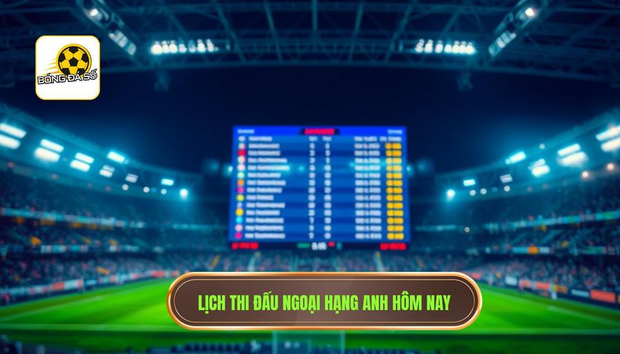Lịch thi đấu Ngoại hạng Anh hôm nay